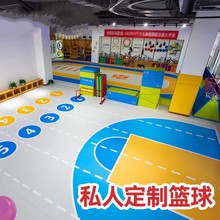 PVC运动塑胶地板室内篮球场地羽毛球乒乓球地胶垫防滑耐磨地胶