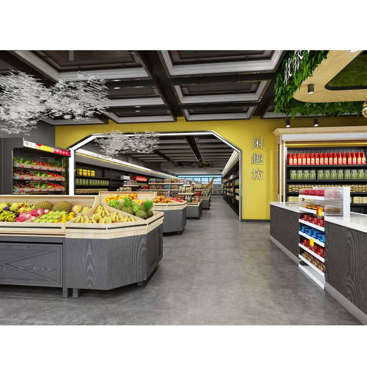 商场超市专卖店连锁店档口3d效果图设计装修VR360°全景拍摄制作