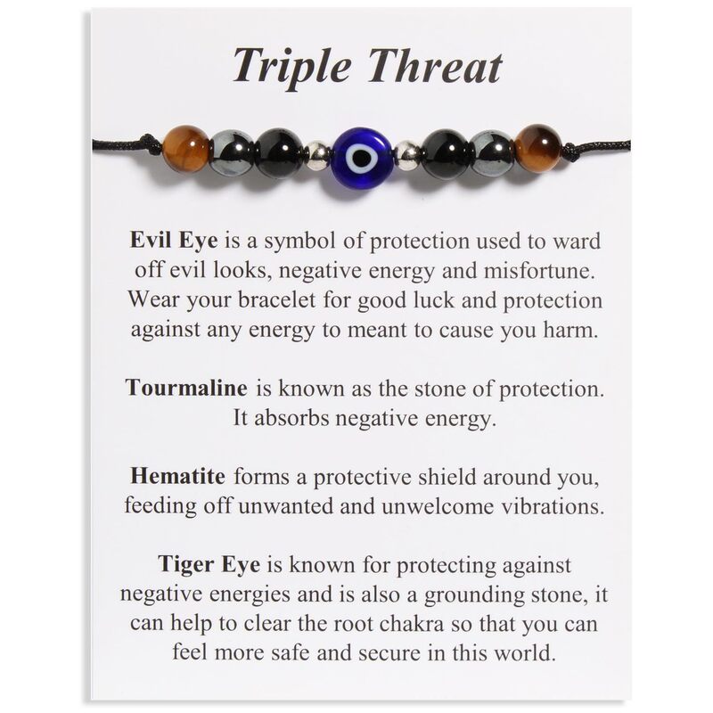 Women's Evil Eye Bracelet Silver Round Beads Natural Obsidian Energy Bracelet Tiger Eye Stone Evil Eye Bracelet Women's Evil Eye Bracelet Silver Round Beads Natural Obsidian Energy Bracelet Tiger Eye Stone Evil Eye Bracelet