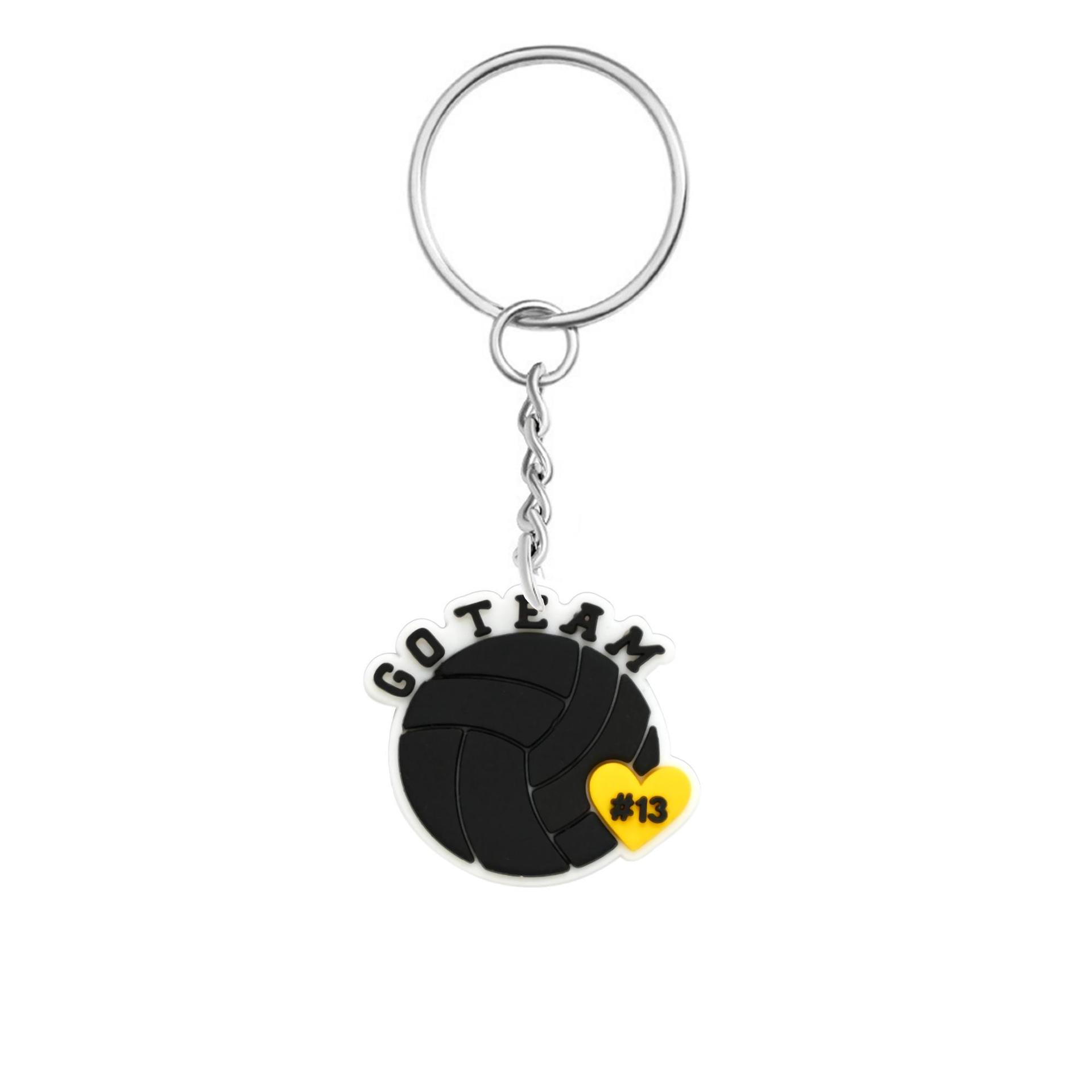 Nuevo deportivo serie de acessorios de pegamento suave de PVC DIY accesorios de llaves de decoración accesorios de caja de teléfono móvil accesorios de cabello al por mayor