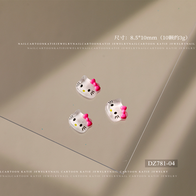 로즈 레드 나비넥타이 KT 고양이 (DZ781-04)