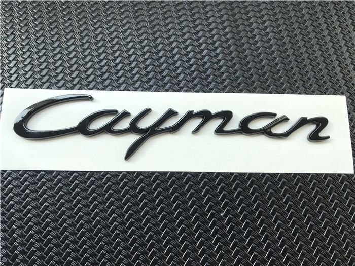 Porsche 718 Boxster T emblem, Cayman S emblem, GTS rear emblem, English lettering emblem, modification
