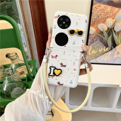 Huawei N70% off stack P50 Pocket2 ポータブル Nova 携帯電話ケース MagicVflip6 保護カバー PuraX に適しています。