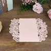 Pink and white hollow card