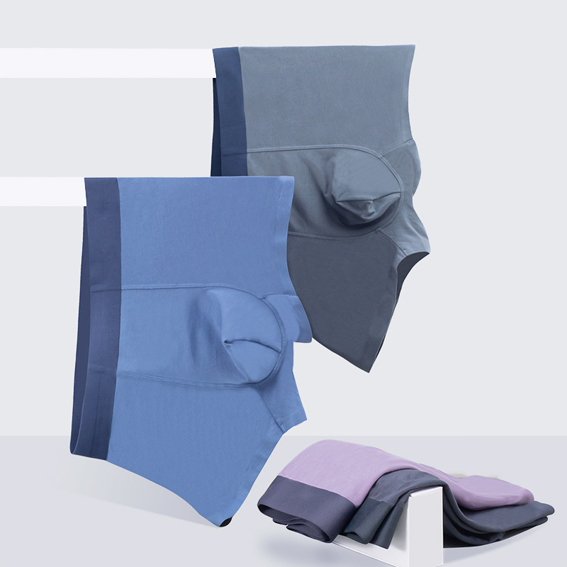 Lan Ting Modal Underwear Men's Invisible Graphene Antibacterial Boxer Shorts 60 Count Summer Luxury Bottoms for Men 