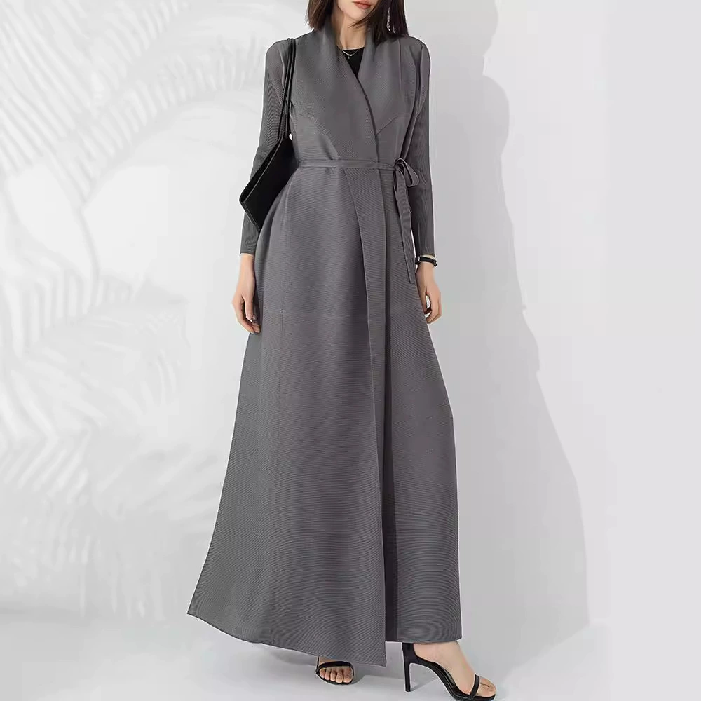 Элитное модное trench coat, длинный рукав, облегающий дизайн с эластичной поддержкой