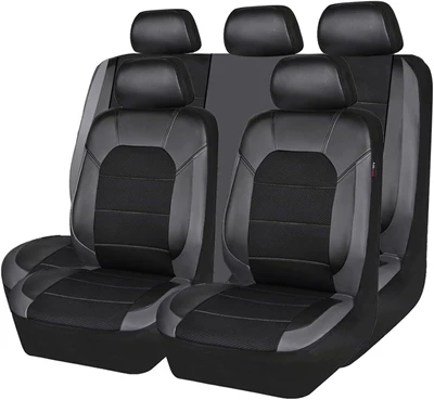 Seat cushion, seat cover seat covers, new universal model - gray-9-piece-set-five-seats