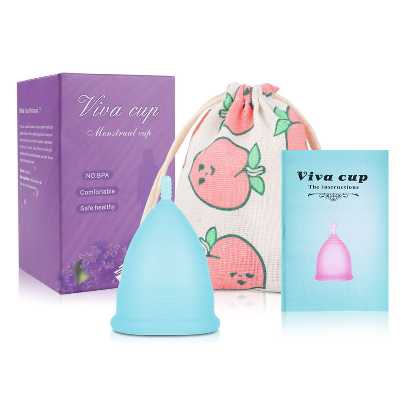 Cross-border Amazon spot menstrual cup silicone monthly Cup can replace sanitary napkin menstrual aunt artifact
