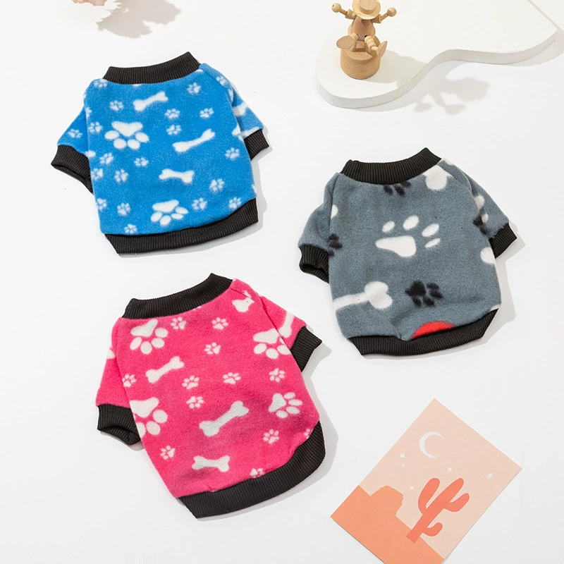 SOURCE Factory одежда для домашних животных собака осень и зима флис свитер Одежда для домашних животных одежда с принтом для щенков