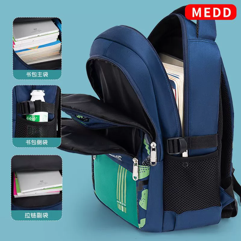 School bag for students, capacious astronaut lightweight, backpack, for secondary school, spine protection
