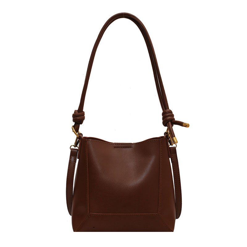 Damestas, nieuwe mode, grote capaciteit, eenvoudige schoudertas, crossbodytas, retro textuur, bucket bag, herentas, damestas_voghion.com