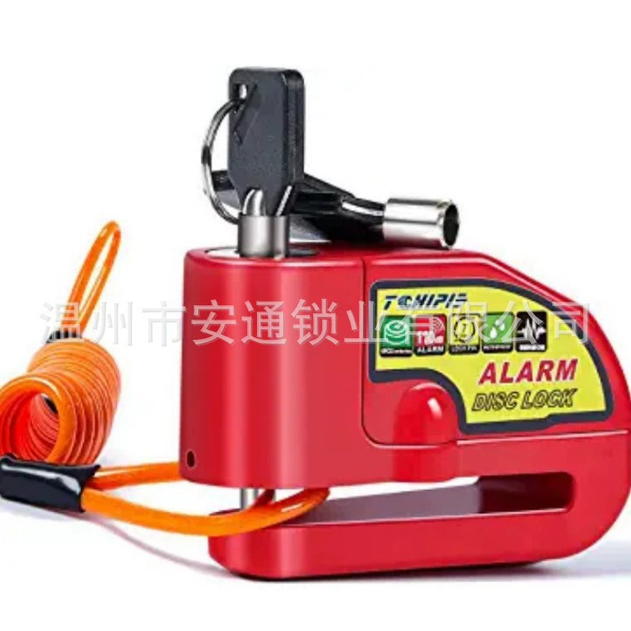 Сигнализация замок мотоцикл электромобиль тормозной диск сигнализация замок диск Противоугонная сигнализация дисковый тормозной замок Производитель прямых поставок LK603