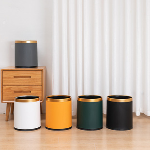 Japanese-style creative double-layer uncovered garbage basket household kitchen bathroom bedroom hotel room large garbage can wholesale