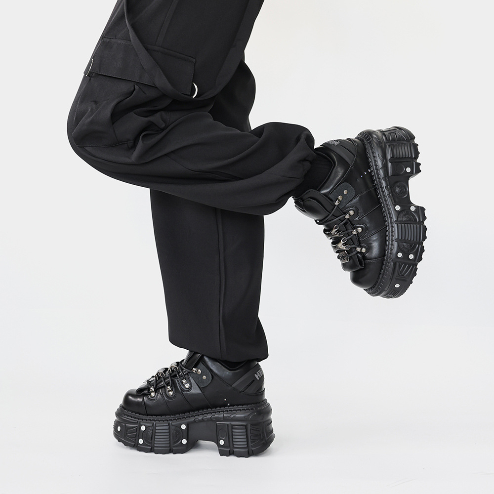 クロスボーダーダークパパシューズプラットフォームレディースシューズヘビーメタル個性ゴシックスタイルパンクレディースブーツ工場卸売直接供給
