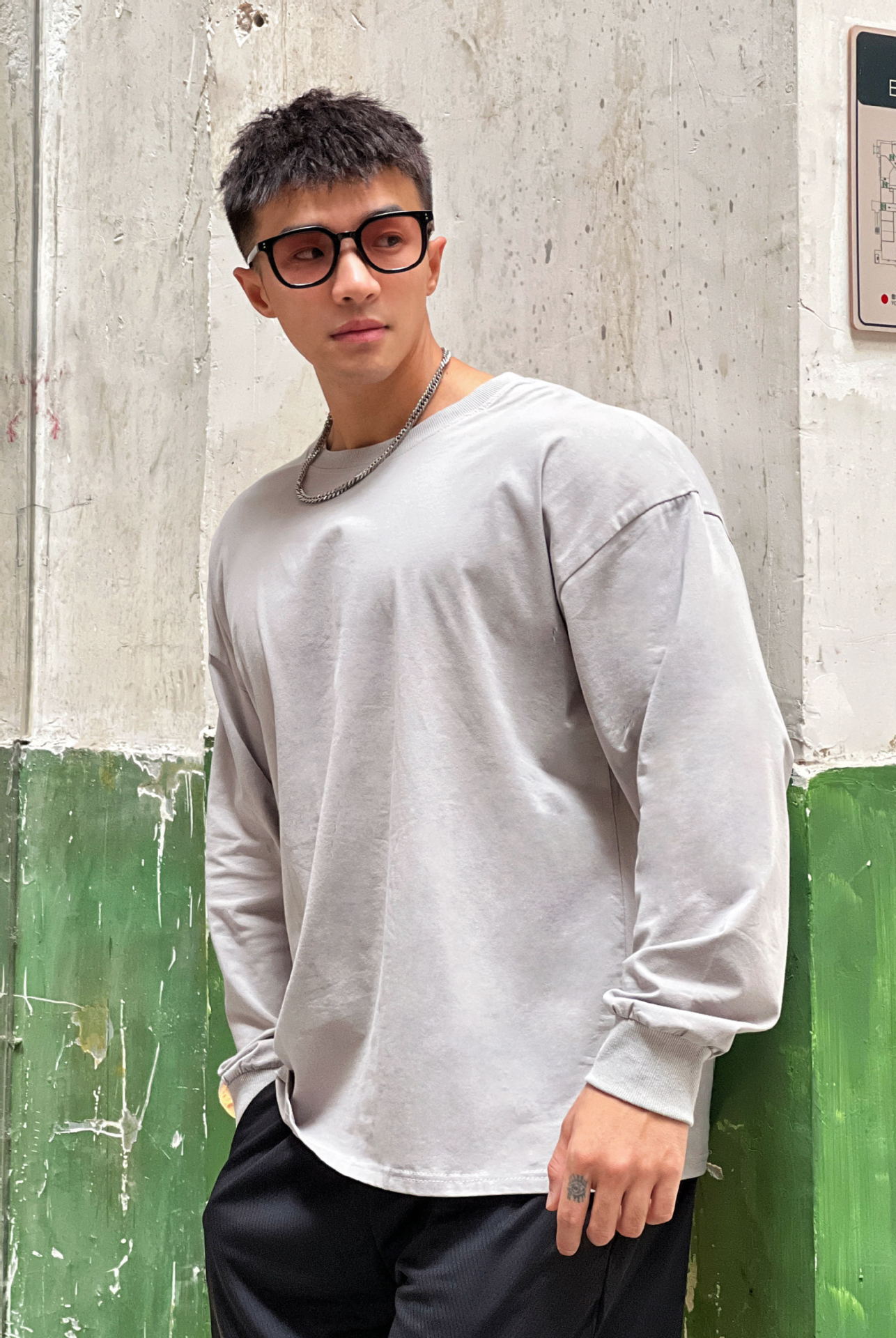 Men's Trendy Loose Fitting Fitness Clothing Long Sleeved T-Shirts Casual Training Sportswear Pullovers Sweatshirts Thin_viptrois.com