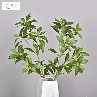 北欧仿真马醉木吊钟树叶手感叶子假花落地绿植物插花做树马醉木叶