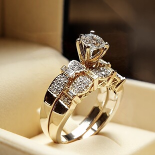����eBay����ring �r�н�ɫŮʿ��ָ�ʯ�׽�Ů ���AŮ�����u
