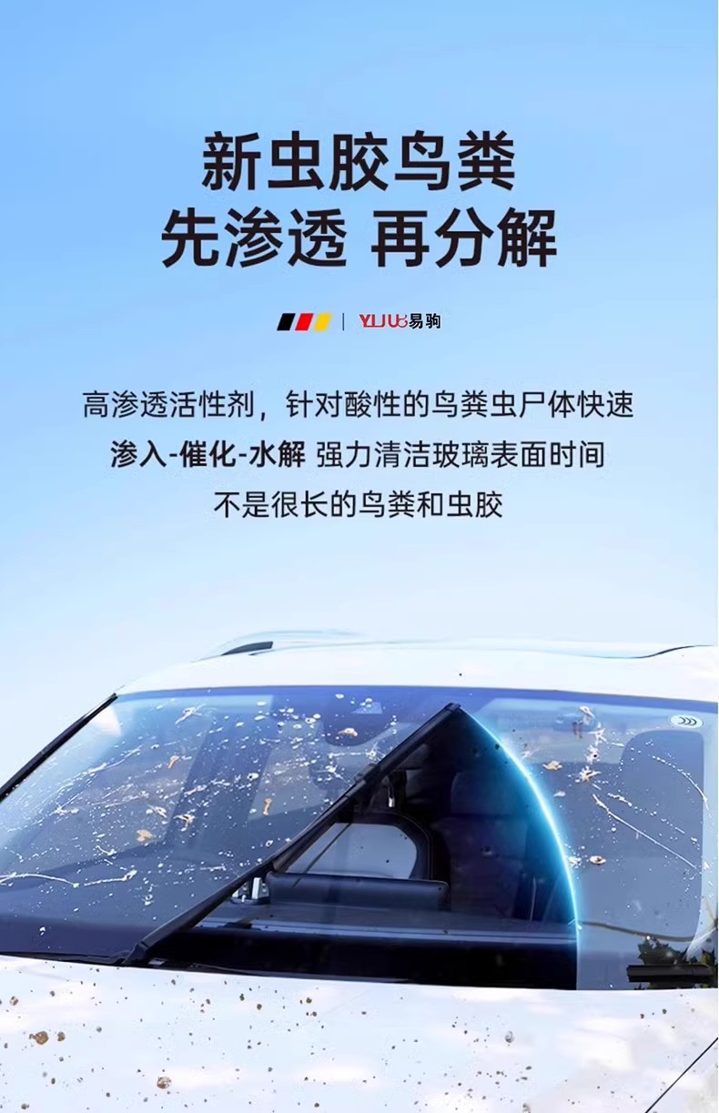 Car Glass Cleaner 2L, Stain Removal, Oil Film Removal, All-Season Concentrated Ethanol Antifreeze Wiper Fluid, Wholesale Stain Remover