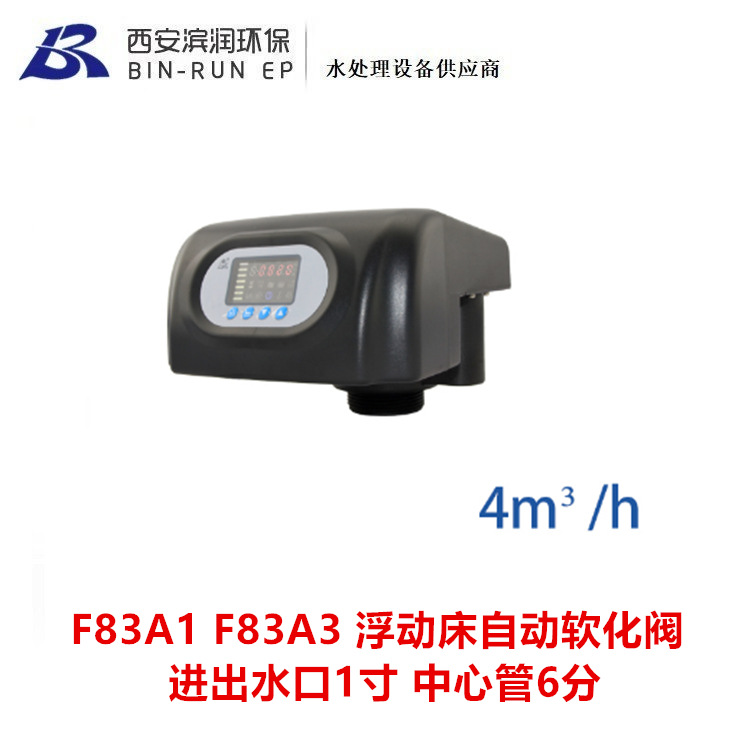 F83A1 F83A3 润新4吨浮动床自动软化阀 进出水口1寸 中心管6分