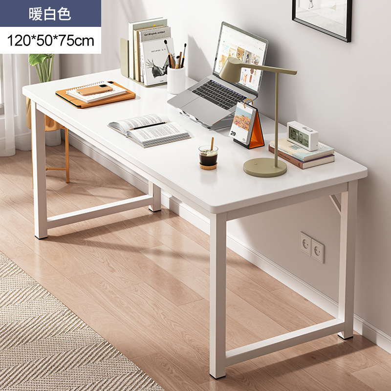 [12mm desktop] 120*50cm warm white 30mm thick table legs