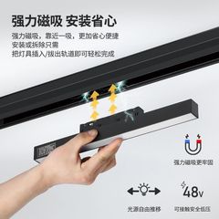 磁吸轨道灯嵌入式线条灯2025款无主灯客厅灯卧室全套led线型灯