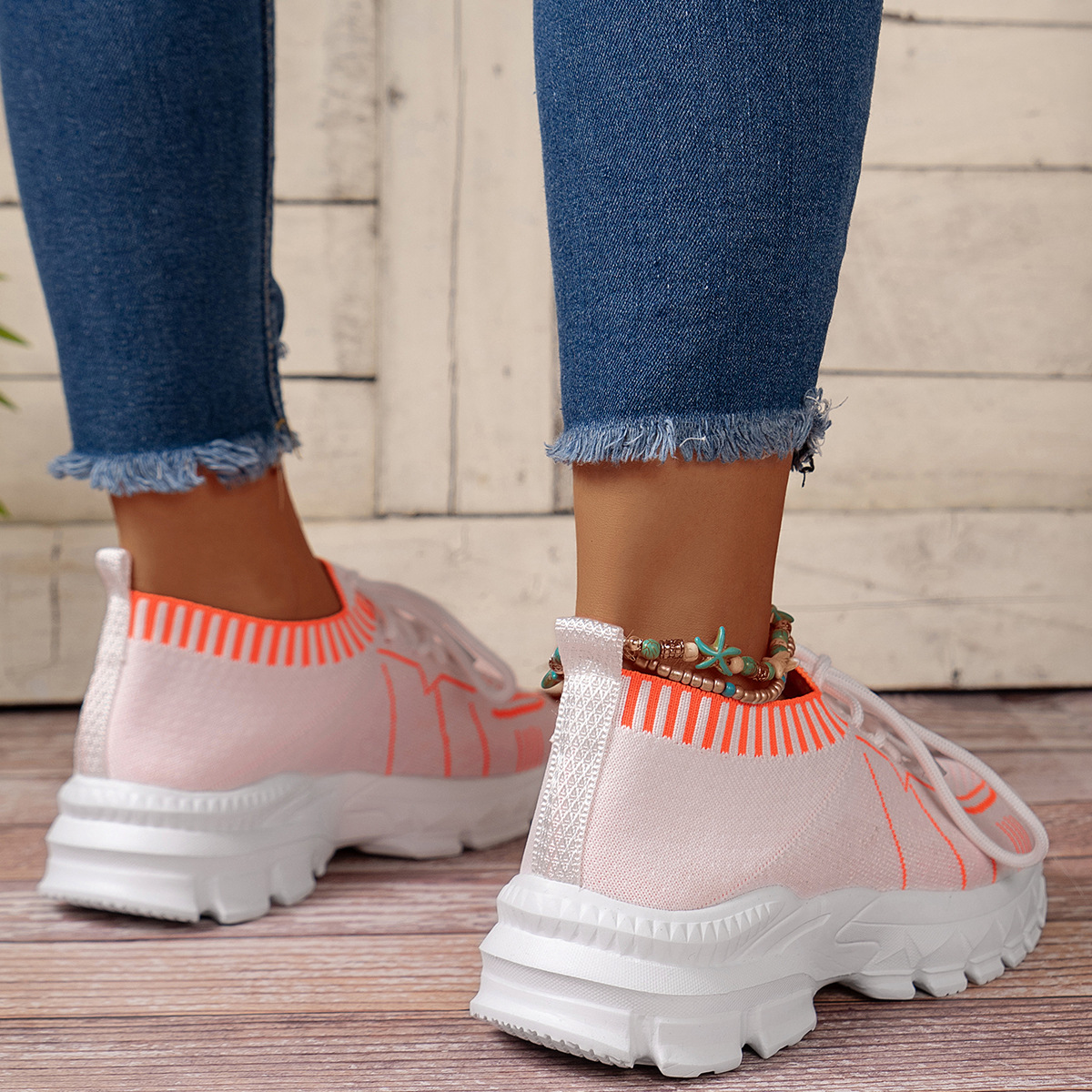Women's Casual Color Block Round Toe Sports Shoes display picture 18