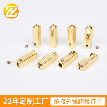 新款开发环保电镀金属鞋带头过拉力测试绳头合金子弹头金属绳带头