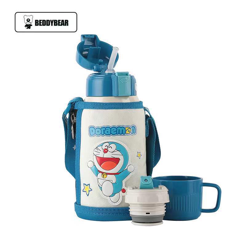Oso de los niños serie completa taza de vacío bebé taza de agua con paja jardín de infantes al por mayor beber hervidor de agua taza de regalo caja