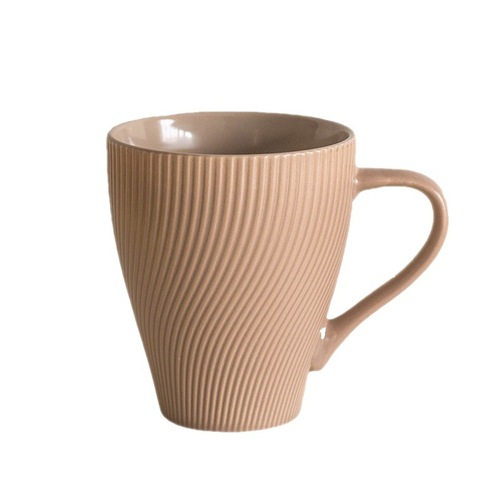 复古陶瓷马克杯创意简约家用咖啡杯水杯办公室燕麦杯情侣杯 微瑕