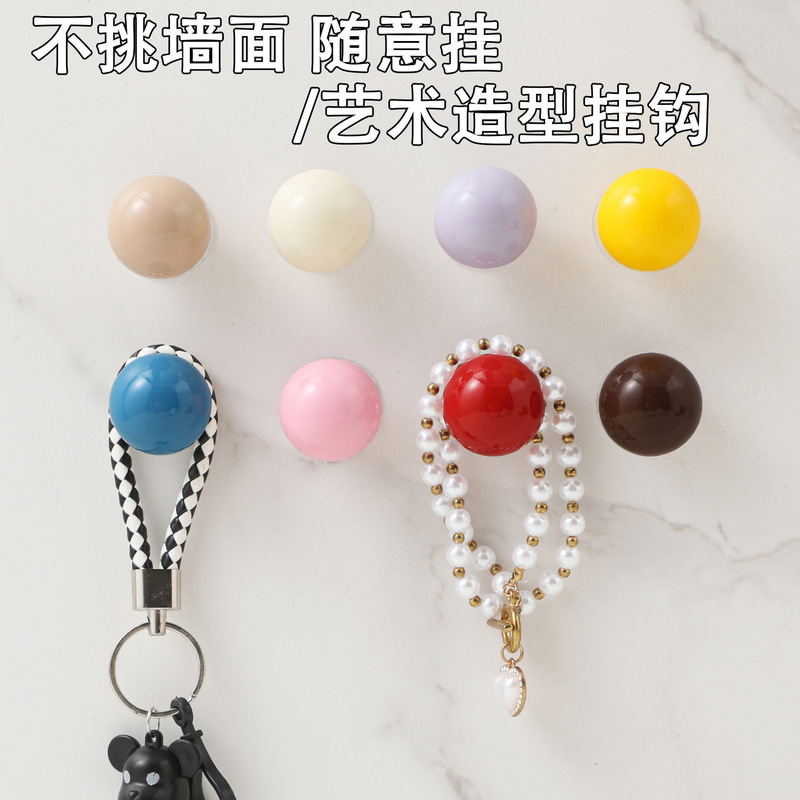 Dopamine Suction Cup Hook for Hanging Clothes Behind Bathroom Door, Towel Rack for Bathroom, Strong Load-Bearing, Traceless Adhesive for Kitchen