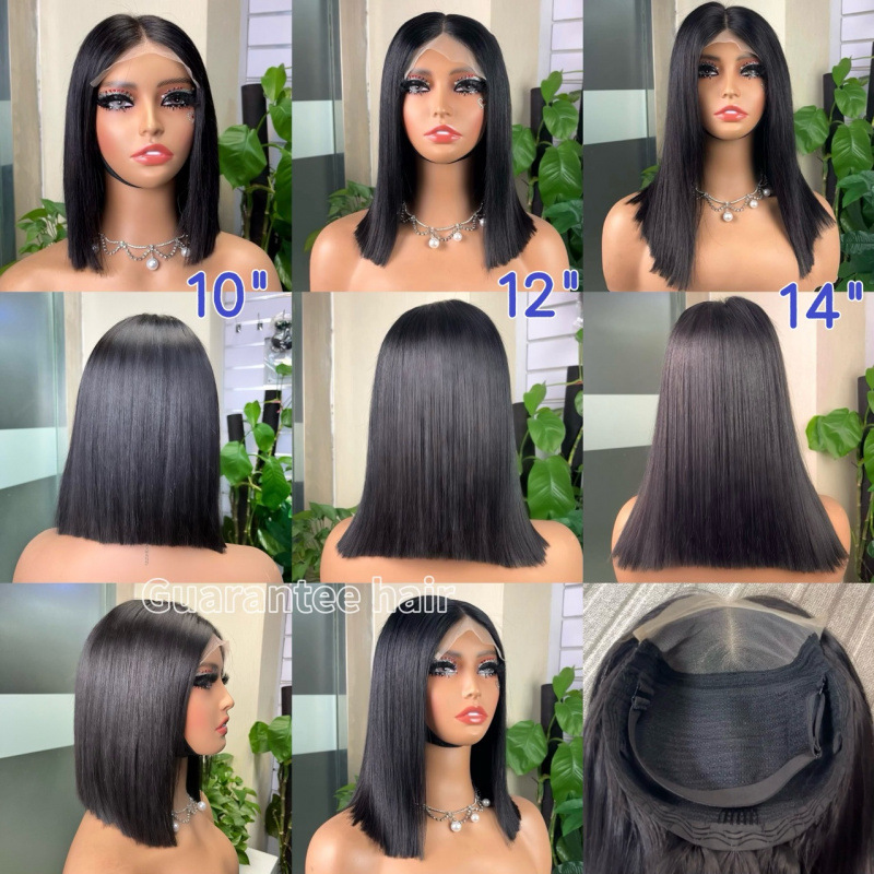 Human Hair Wig 5*5 Transparent Lace Straight Bob Hair Human Hair Bob Wig for Women