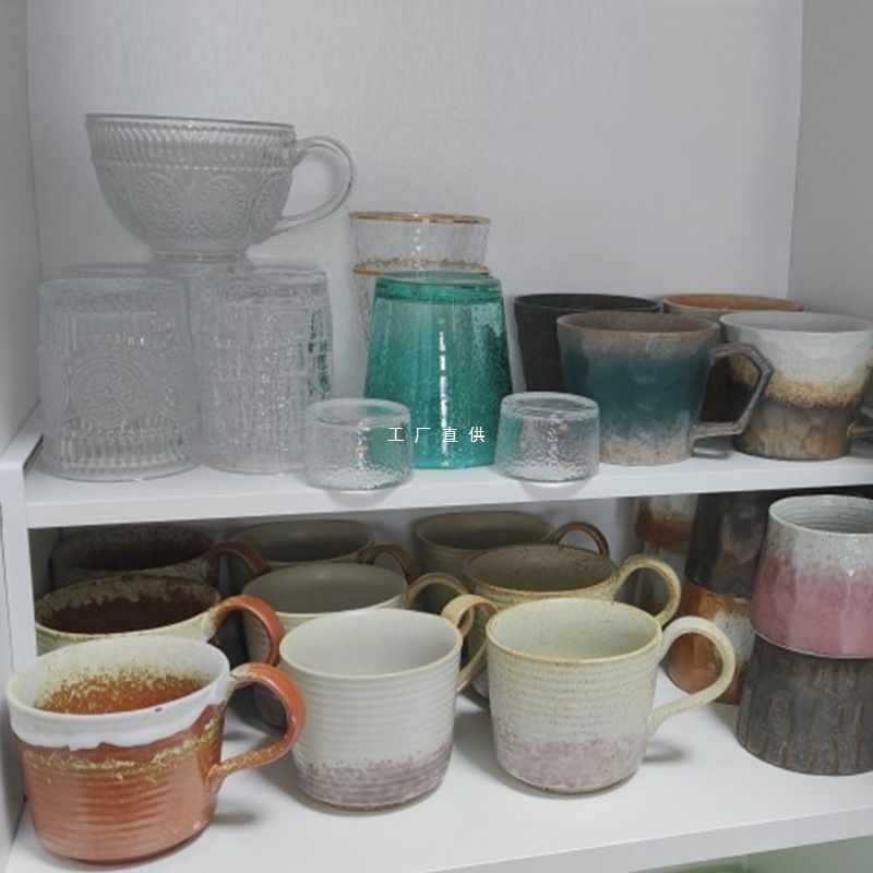 A5L辦公室桌面放水杯置物架茶杯玻璃杯子收納架子簡易廚房櫥櫃架