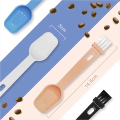 廠家批發獨立包裝小勺子磨粉機小毛刷咖啡研磨器清潔刷小刷子量勺