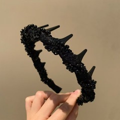 高級感のある波のカチューシャの女性は軽くて豪華な気質があります。
