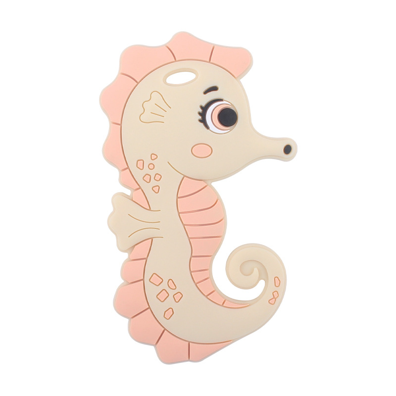Nuevo bebé suministros de dibujos animados haima mordedor calmante bebé creativo silicona mordedura molar mordedor juguete