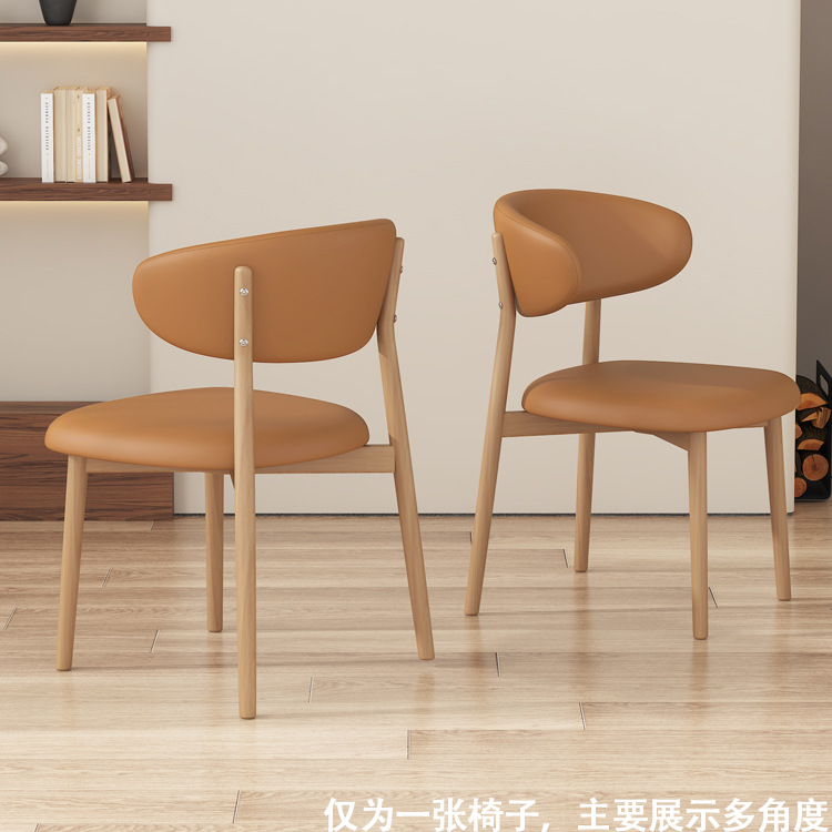 【업그레이드된 고양이 발톱 가죽】 우드톤 프레임 + 카키색 가죽