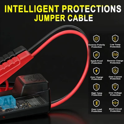 Car on the line of fire Battery Clamp Short Circuit Protection