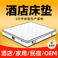 五星级酒店款静音抗干扰弹簧床垫 家用软硬适中高含量乳胶床垫厚