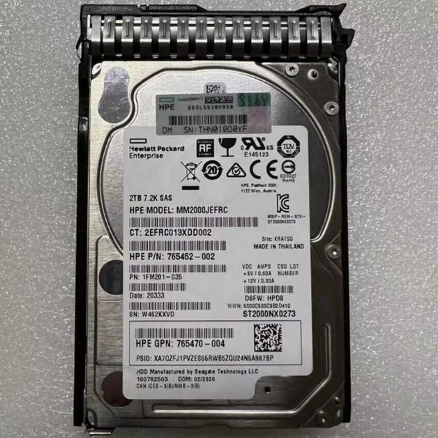 HP 2T SAS 12G 2.5-дюймовый серверный жесткий диск 765466-B21 765873-001