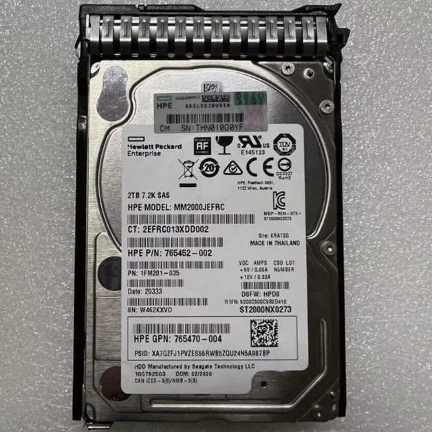 HP 2T SAS 12G 2.5-дюймовый серверный жесткий диск 765466-B21 765873-001