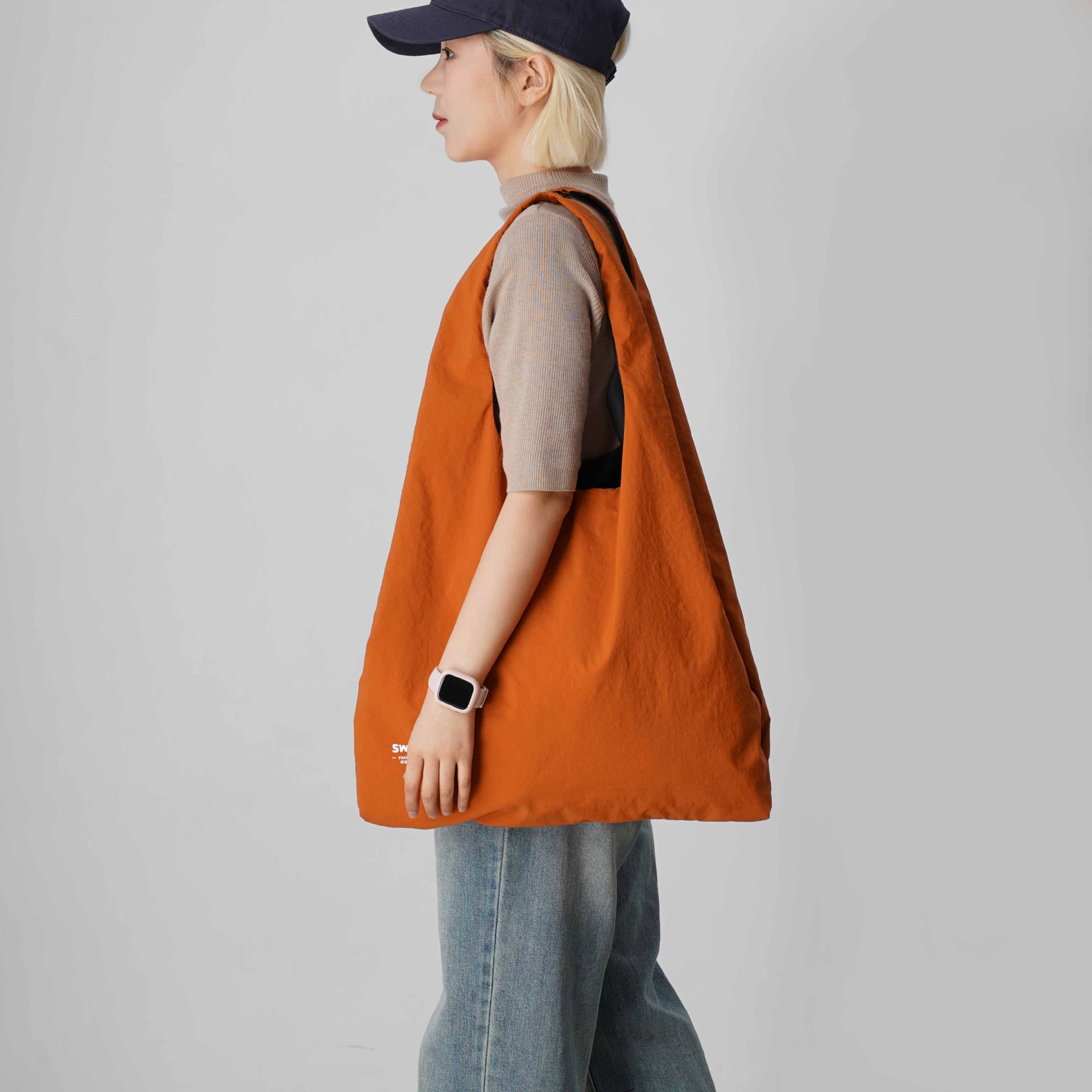 Capacious handheld Japanese underarm bag for leisure for men and…