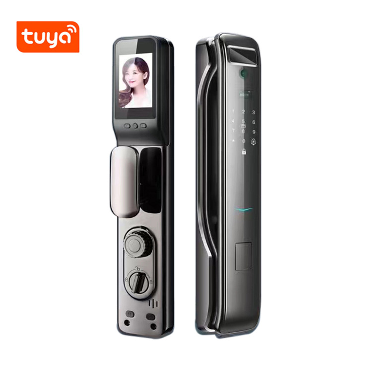 Cerradura inteligente para puerta antirrobo automática - Con huella dactilar, cámara de graffiti, cerradura de contraseña electrónica - Suministro especial para comercio electrónico transfronterizo