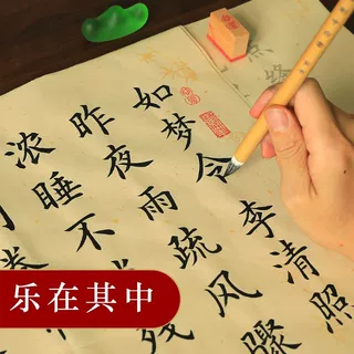 长书中楷毛笔字帖初学者书法入门临摹宣纸欧体楷书描红小楷字帖