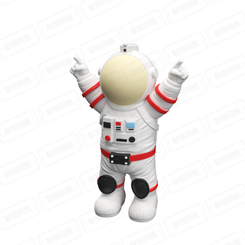漫画風Bluetoothスピーカー、カスタムメイドのかわいい宇宙飛行士型、クリエイティブで個性的なデザイン、PVCカード挿入式Bluetoothスピーカー|undefined