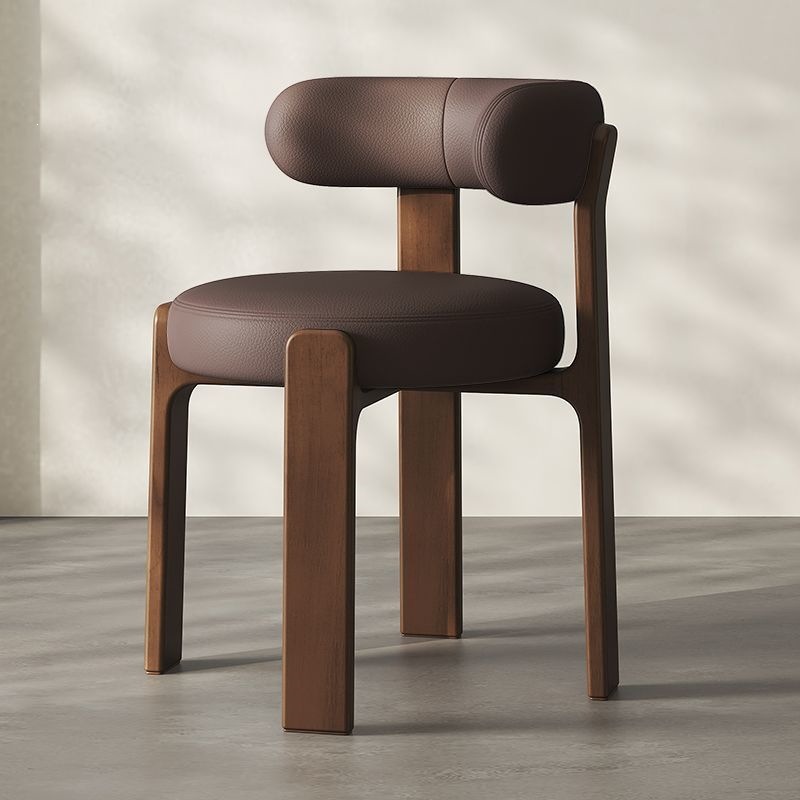 Silla de respaldo de madera moderna de lujo ligera silla de diseño de tela silla de comedor de hotel