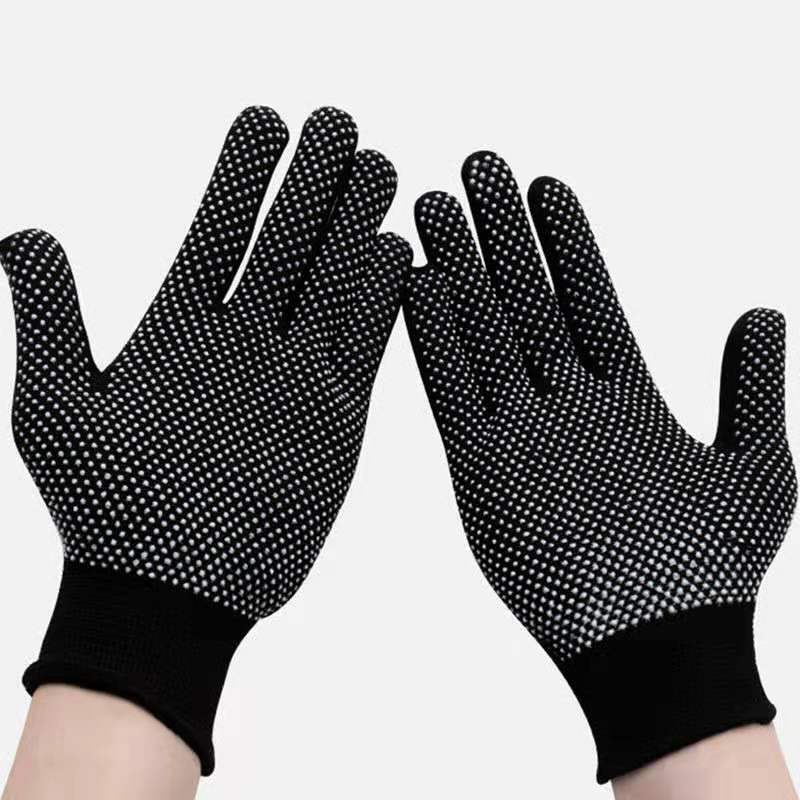 Labor protection gloves, nylon non-slip gloves for drivers&mdash;ideal for driving, handling, and applying adhesive; thin, 13-pin design; available in unisex sizes.