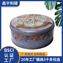 定制铁罐港粤蛋卷铁罐蓝罐曲奇饼干罐圣诞礼品通用马口铁包装铁罐
