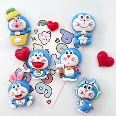ドラえもん冷蔵庫マグネット漫画かわいいジングル猫 3D 磁気ステッカークリエイティブ装飾磁気ステッカー