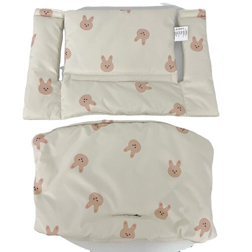 Ins Korean-style cartoon baby growth chair cushion suitable for children's dining chairs, back cushion for eating, anti-dirty chair cushion