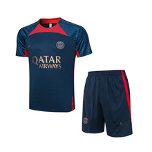 新款巴黎马赛竞帕梅拉斯成年足球衣训练服运动装备休闲服短袖T恤